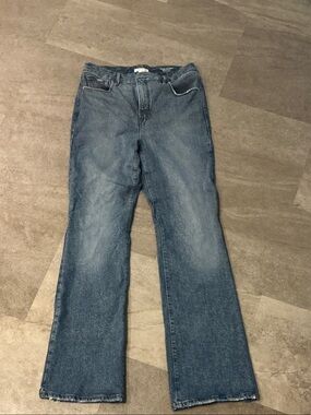 Good American Medium Blue Flare Jeans